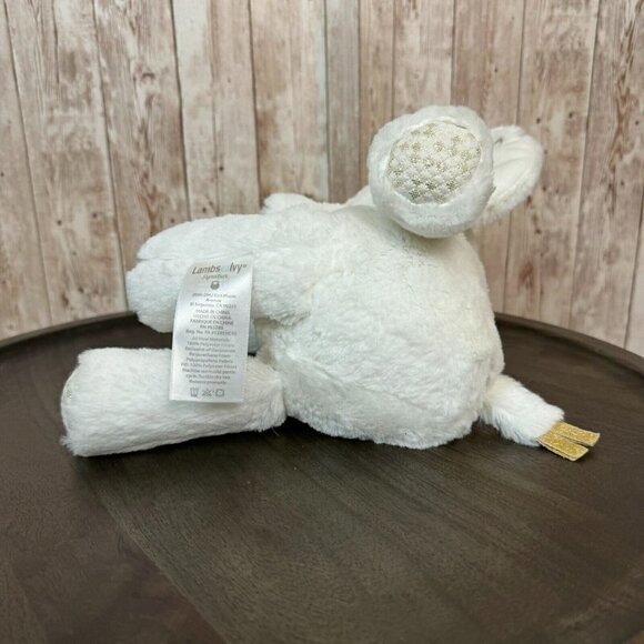 Lambs & Ivy Plush Elephant Jamboree Marshmallow White Gold Stuffed Animal Toy - Picture 8 of 14